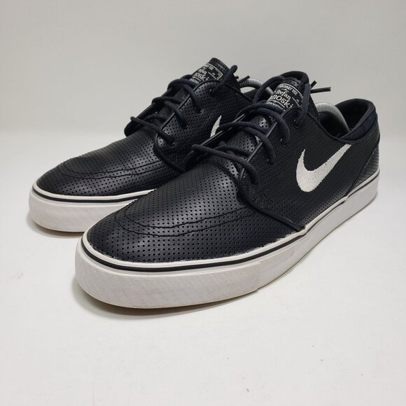 Nike Vintage SB Stefan Janoski 2011 Perforated Leather Skate Shoes 482972-017 12 - Picture 1 of 10